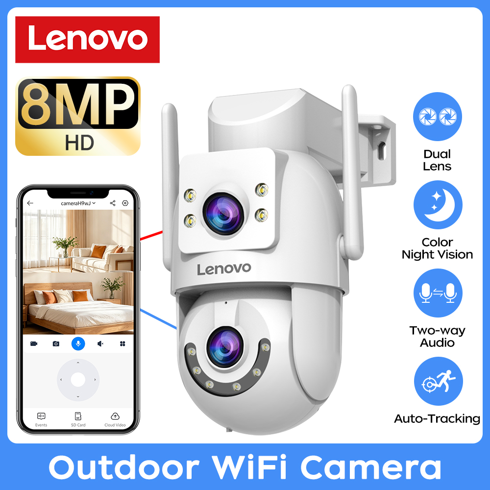 Cctv Camera System 8 Camera Wireless - Cámara de vigilancia para exteriores Lenovo
