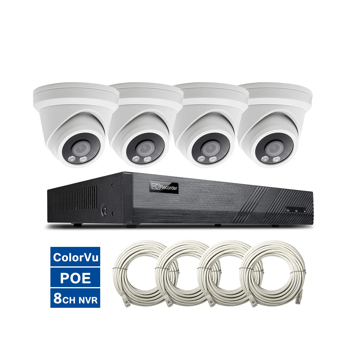 Nvr Kit 4 Camera 5Mp Poe - 8 Ch hd Nvr Poe Kit