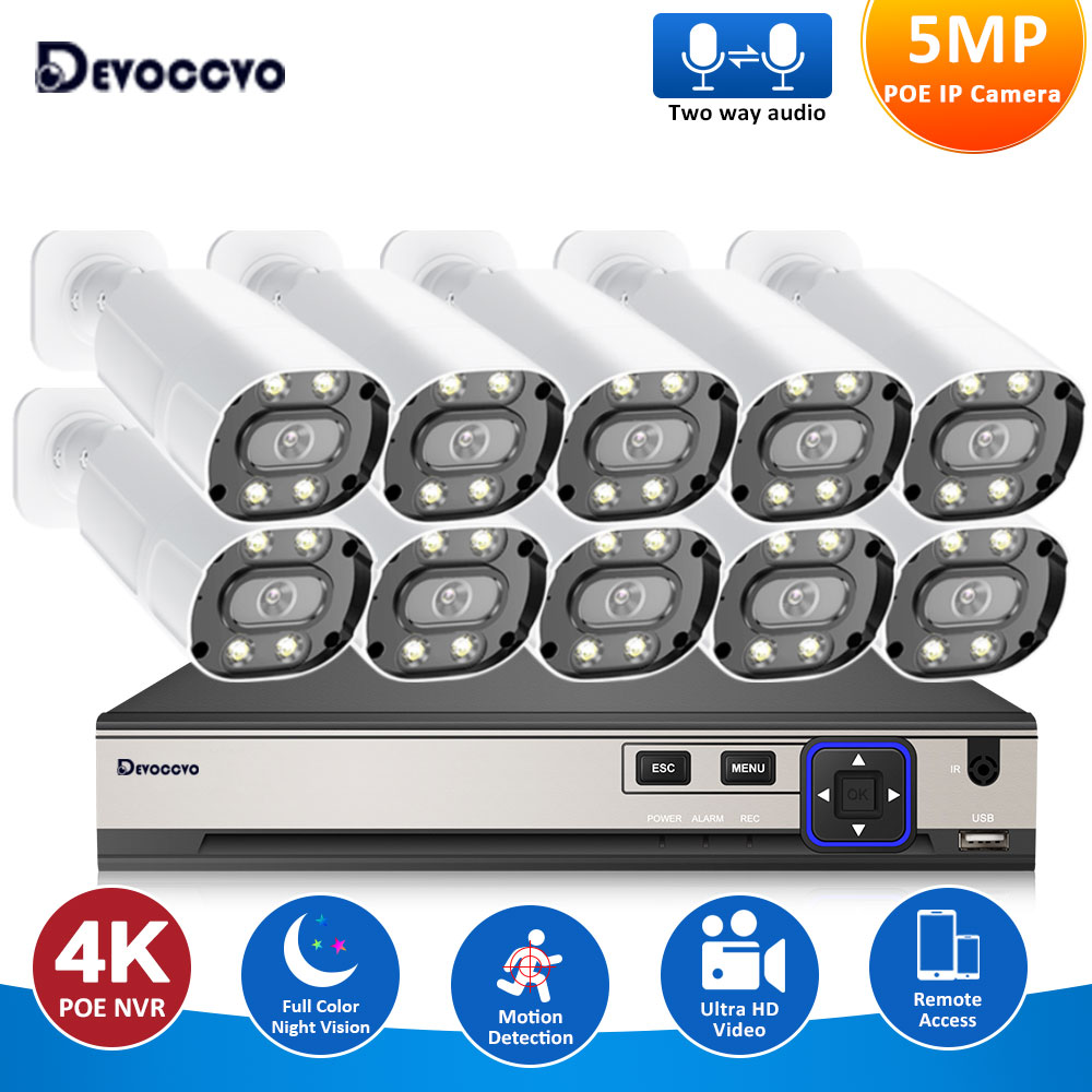 Cctv Nvr System 8 Channel 4K Poe - Kit de Sistema de Cámara de