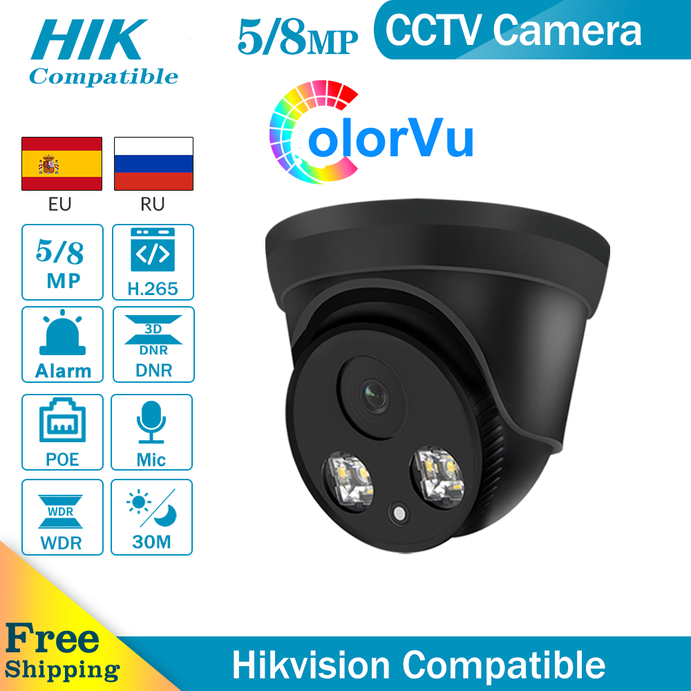 Hikvision Ip Camera 8Mp Dome - Hikvision-cámara de seguridad CCTV para el