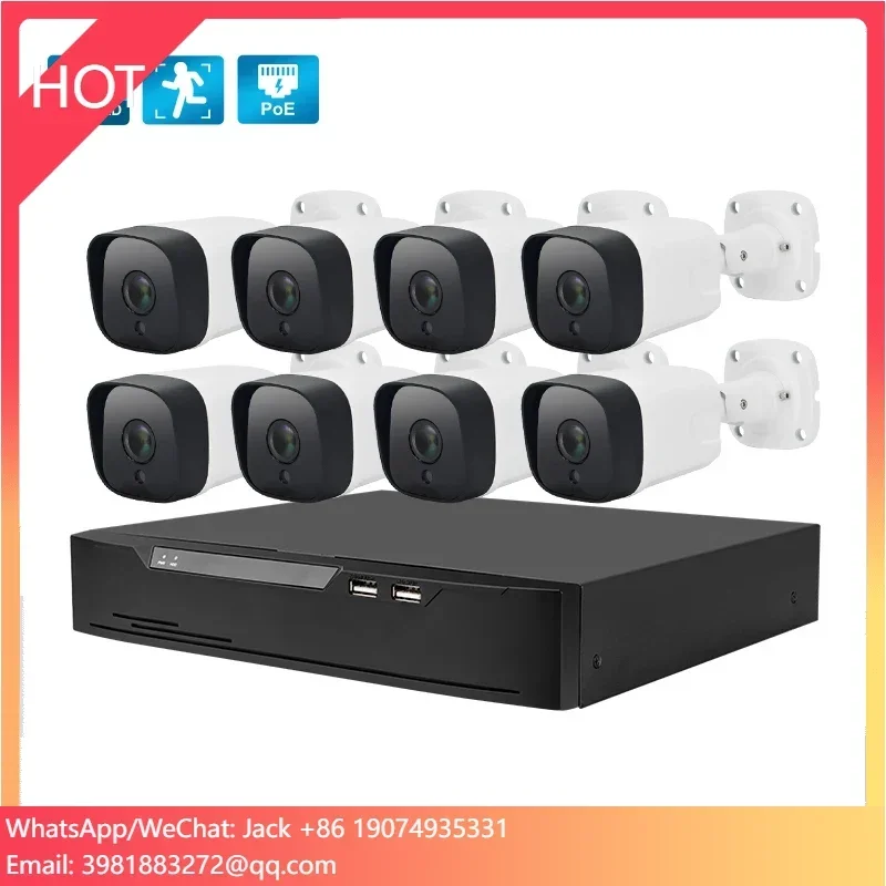 Nvr Kit 4 Camera 5Mp Poe - Sistema de Cámaras de Seguridad HD