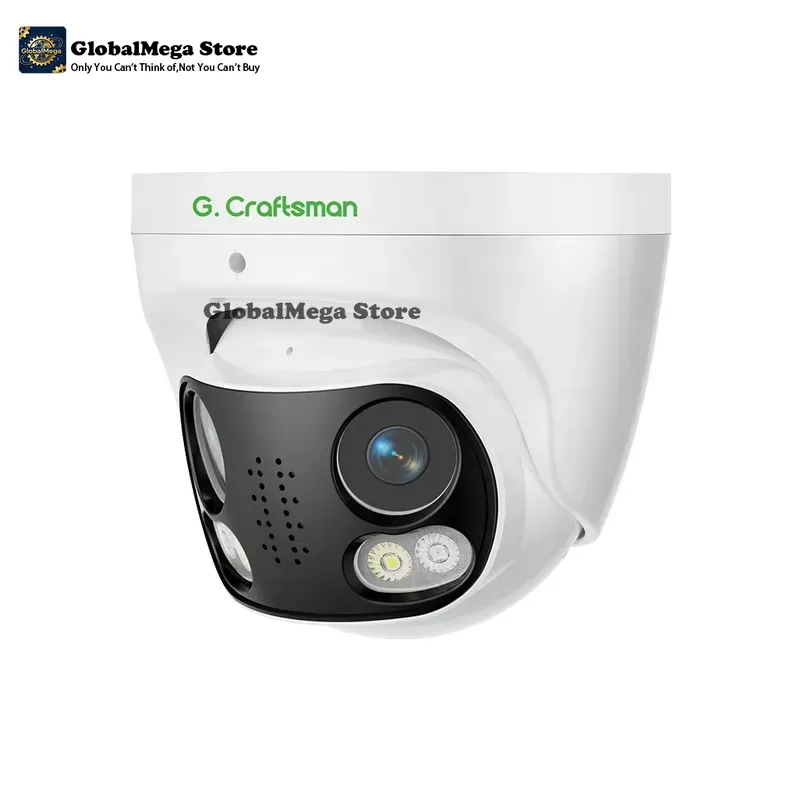 Cctv Camera 180 Degree Panoramic - Cámara domo metálica panorámica GA-B6DBFD-M8G 4K
