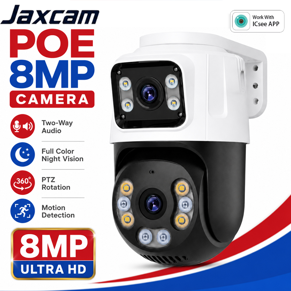 Ip Camera 4K 8Mp Outdoor Ptz - Cámara IP POE PTZ de doble