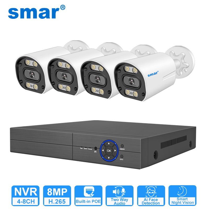 Nvr Kit 4 Camera 5Mp Poe - Sistema de cámaras de seguridad POE