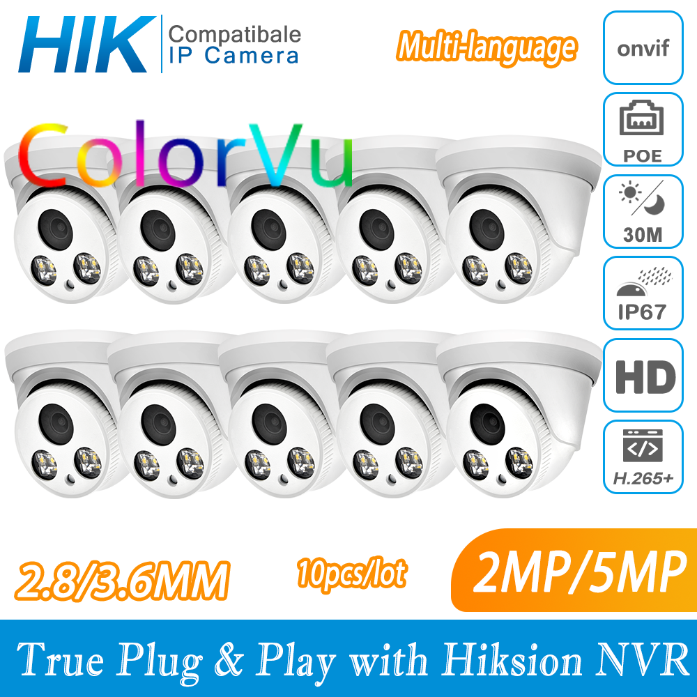 Hikvision Ip Camera 8Mp Dome - Hikvision-cámara de seguridad CCTV para el