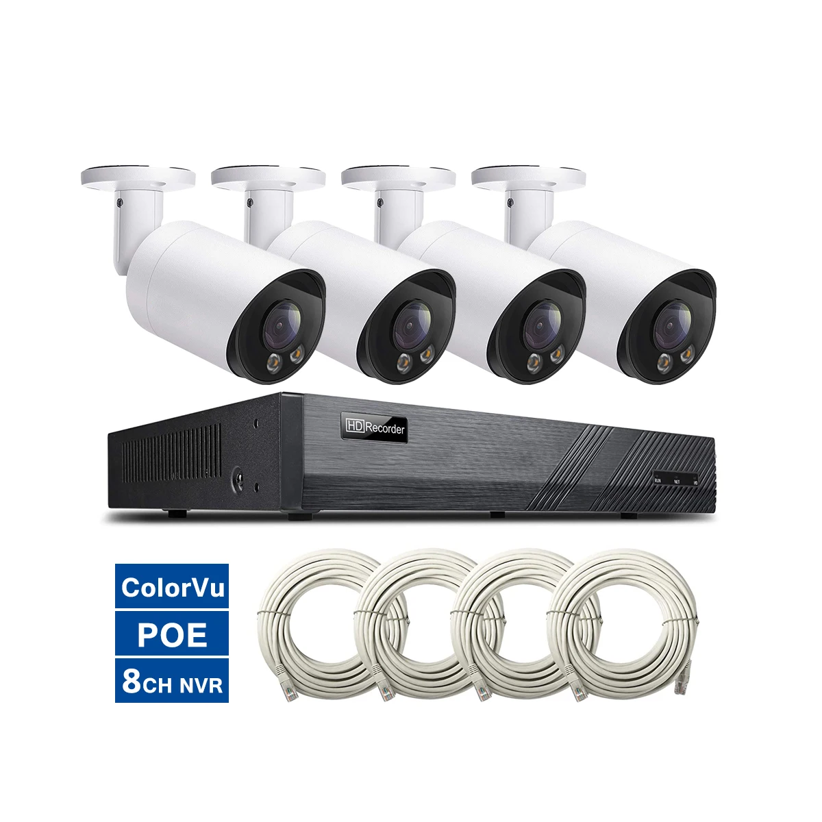 Nvr Kit 4 Camera 5Mp Poe - Cctv 8ch Nvr Kit Poe sistema