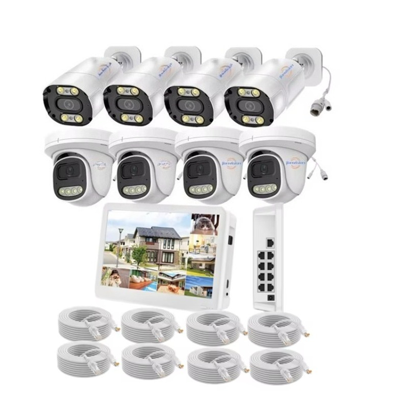 Nvr Kit 4 Camera 5Mp Poe - Kit de Cámaras de Seguridad IP