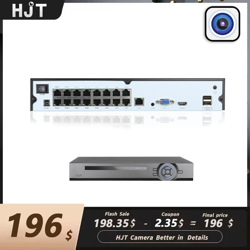 Nvr 16 Channel 4K H265 - HJT 16ch 4K NVR POE H.265