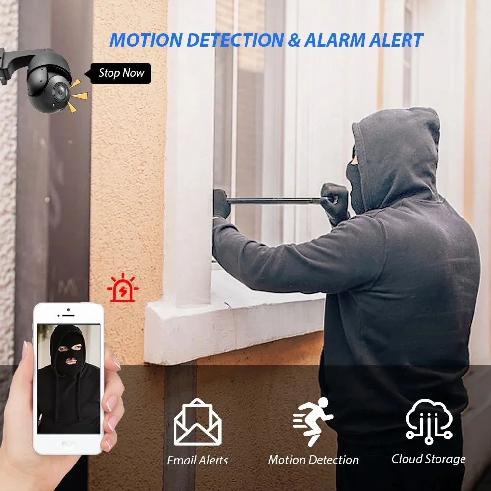 Cámara PTZ Domo BOAVISION 4K d - Poe Security Camera 8Mp 4K reseña y precio