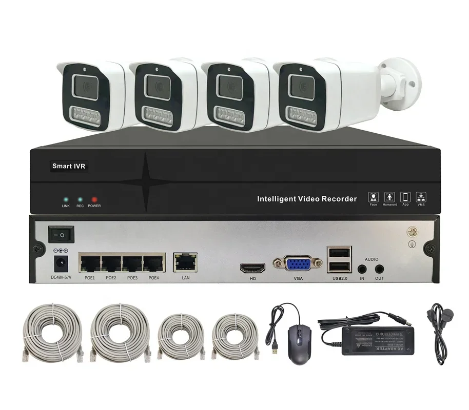 Fabricante de Sistema de Segur - Nvr Kit 4 Camera 5Mp Poe reseña y precio