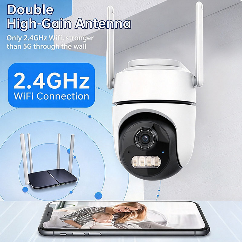 Cámara IP WiFi de 2MP para ext - Cctv Camera System 8 Camera Wireless reseña y precio