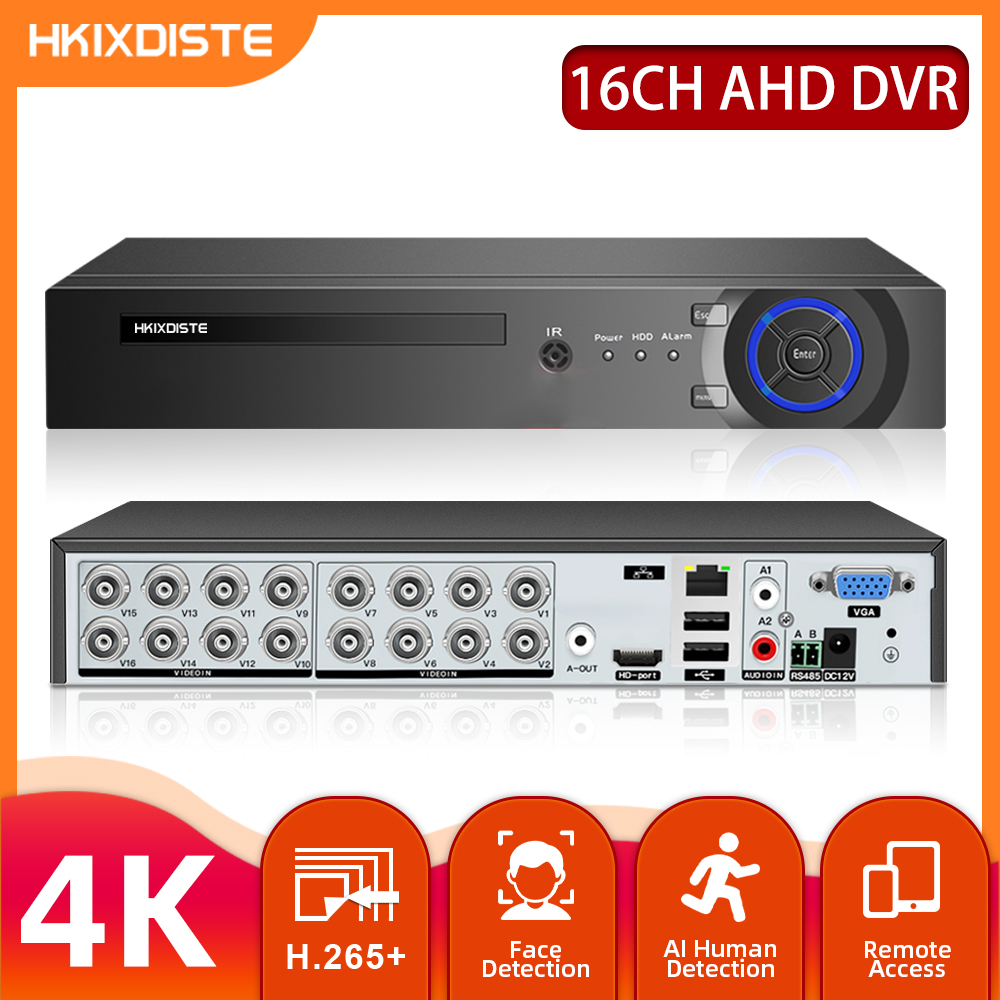 16CH AHD DVR HD 8MP CCTV siste - Cctv Hard Drive 4Tb Surveillance reseña y precio
