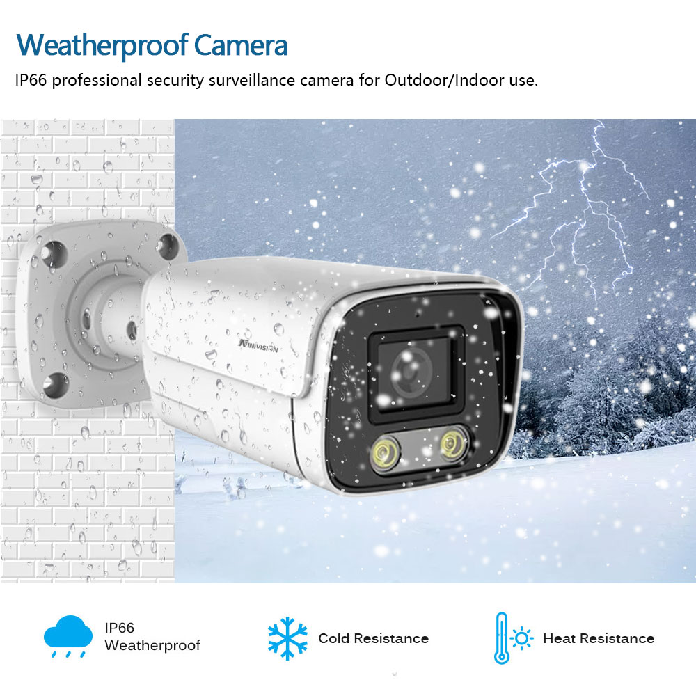 Cámara de Videovigilancia IP P - Poe Security Camera 8Mp 4K reseña y precio
