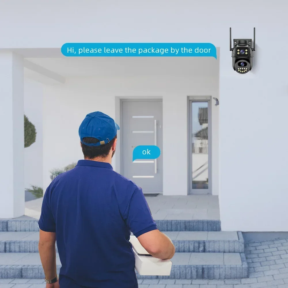 Cámara de seguridad PTZ con do - Ip Camera 4K 8Mp Outdoor Ptz reseña y precio
