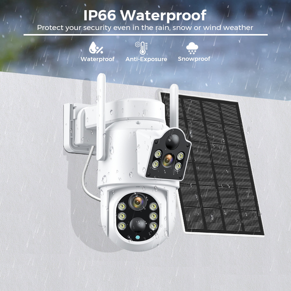 Cámara Solar 4K de 8MP con bat - Ip Camera 4K 8Mp Outdoor Ptz reseña y precio