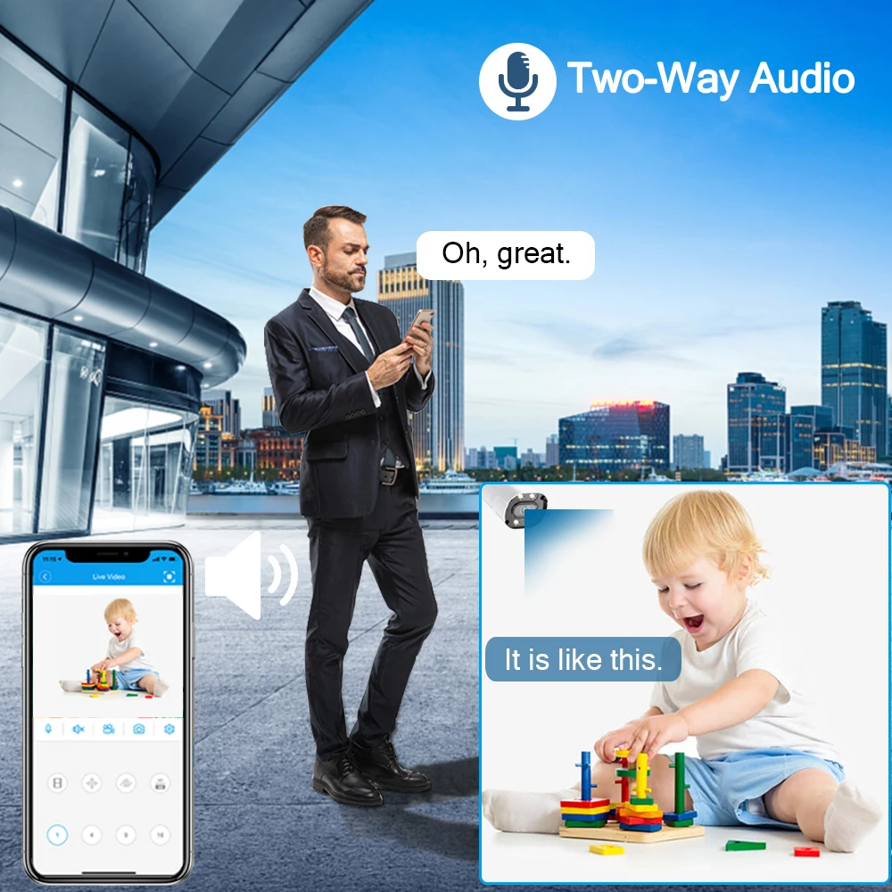 Cámara IP Wifi de doble lente  - Cctv Camera 180 Degree Panoramic reseña y precio
