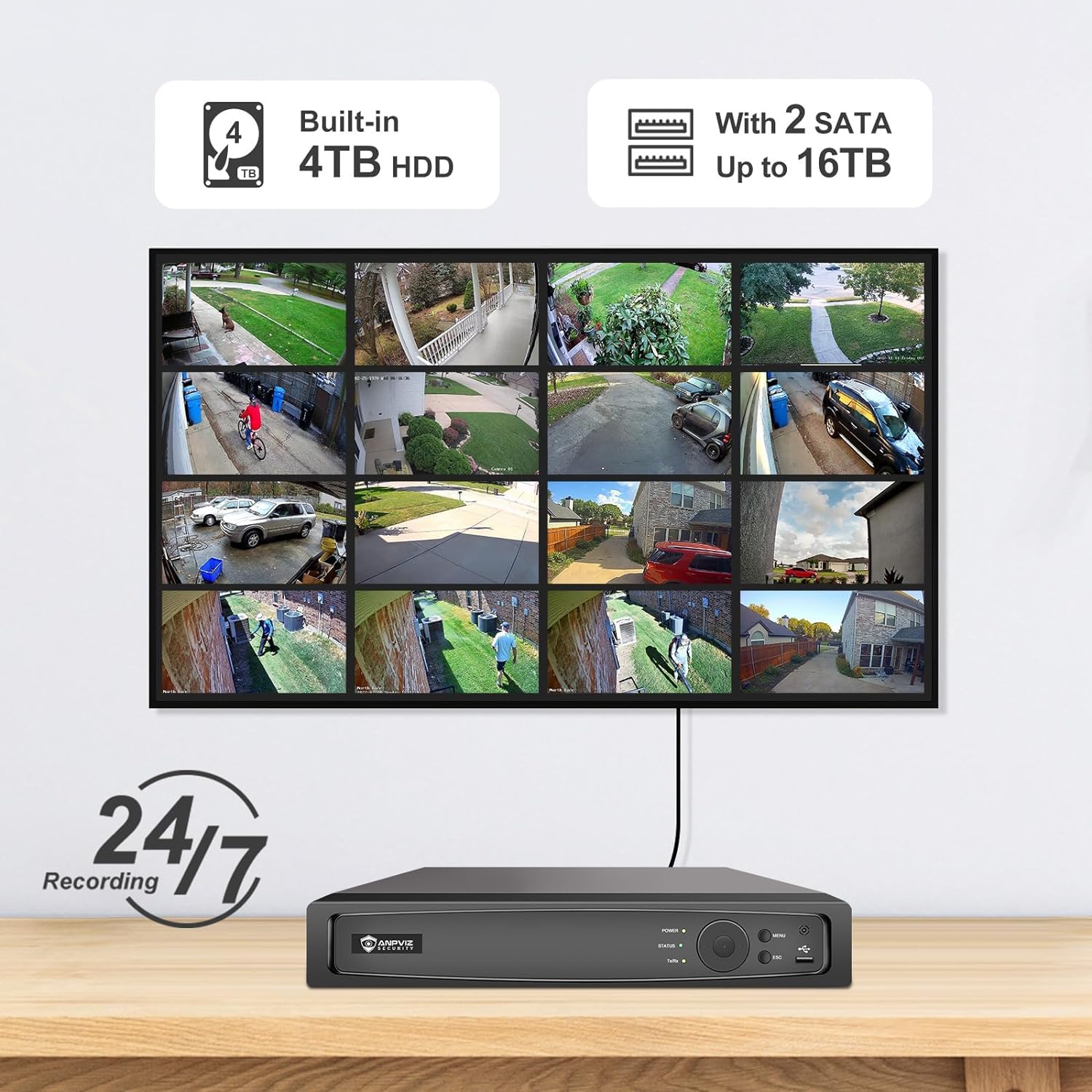Anpviz 12MP NVR 32 canales PoE - Nvr 32 Channel 12Mp reseña y precio