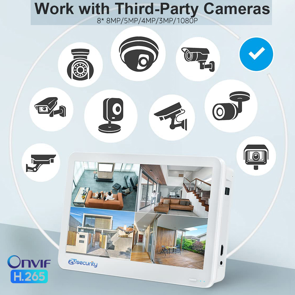 Grabadora de vídeo Onvif de 8  - Poe Security Camera 8Mp 4K reseña y precio