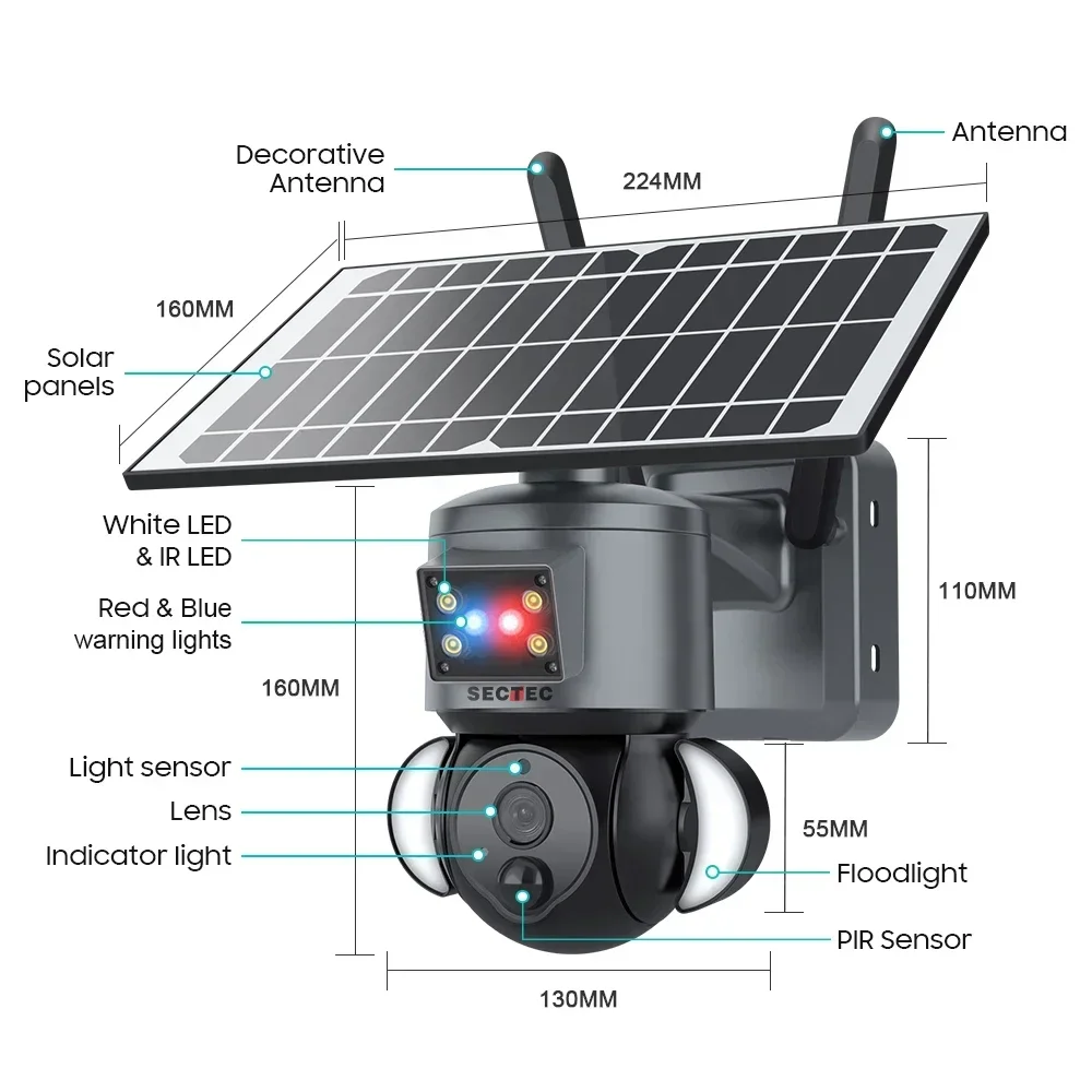 Cámara de Seguridad Inalámbric - Security Camera System Solar 4G reseña y precio