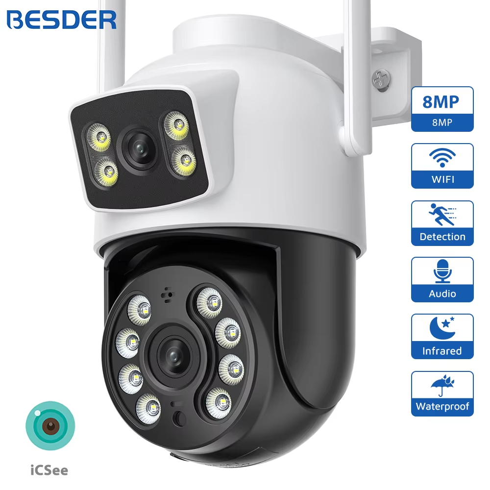 BESDER-cámara IP PTZ de 8MP, s - Cctv Camera System 8 Camera Wireless reseña y precio