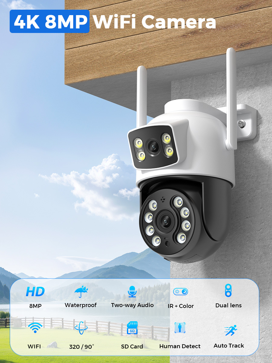 BESDER-cámara IP PTZ de 8MP, s - Cctv Camera System 8 Camera Wireless reseña y precio