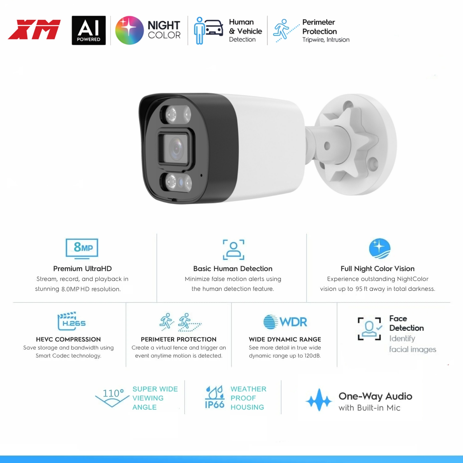 Cámara IP de videovigilancia 4 - Poe Security Camera 8Mp 4K reseña y precio