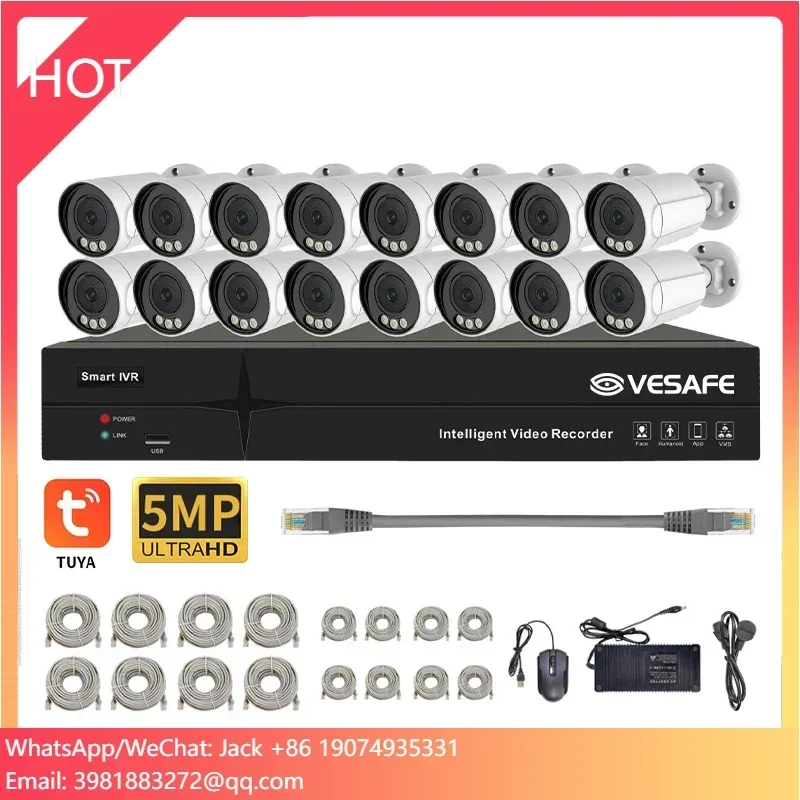 Kit de Vigilancia Exterior VES - Nvr Kit 4 Camera 5Mp Poe reseña y precio