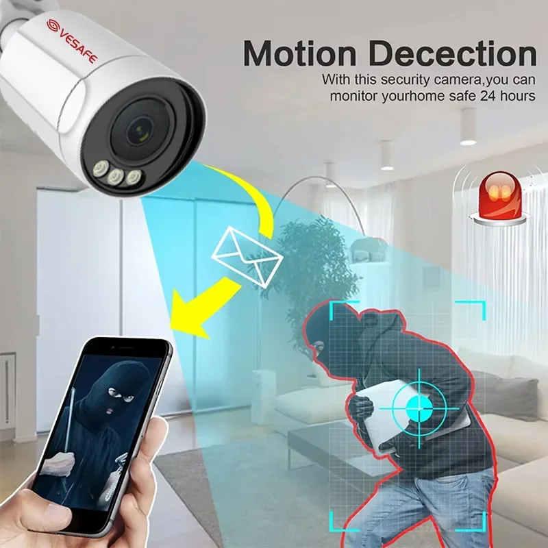 Kit de Vigilancia Exterior VES - Nvr Kit 4 Camera 5Mp Poe reseña y precio