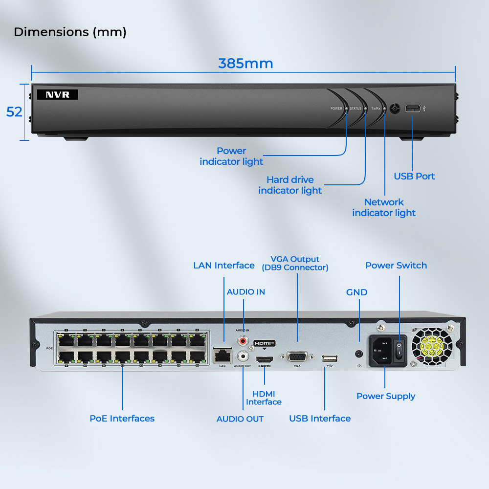 Grabador de red Hikvision comp - Nvr 16 Channel 4K H265 reseña y precio