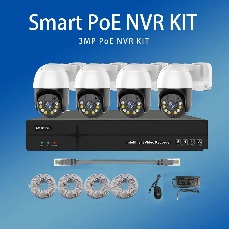 Conjunto de Cámaras IP Domo de - Nvr Kit 4 Camera 5Mp Poe reseña y precio