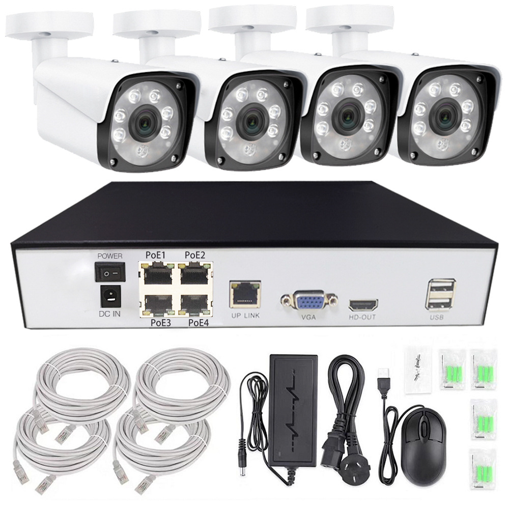 Kit NVR POE de 4 canales con I - Nvr Kit 4 Camera 5Mp Poe reseña y precio