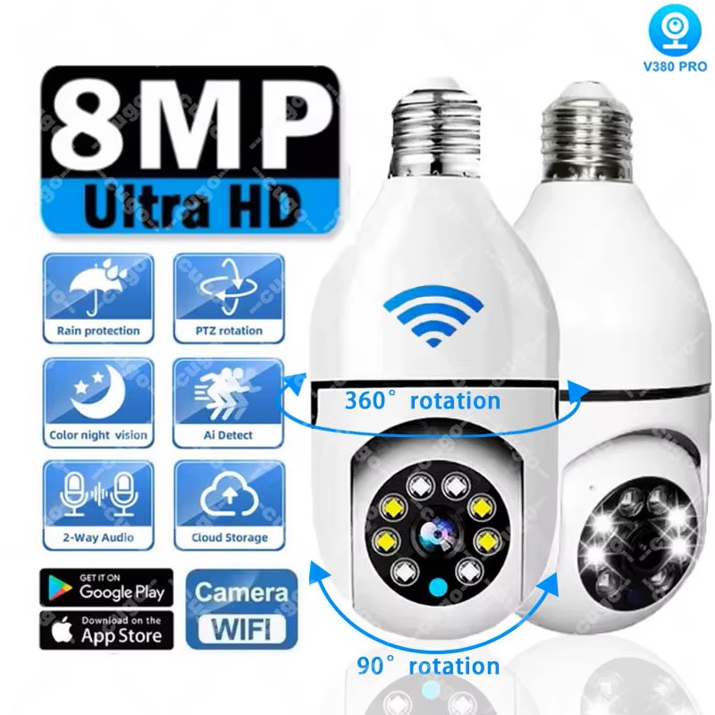 Cámara de vigilancia con bombi - Cctv Camera System 8 Camera Wireless reseña y precio