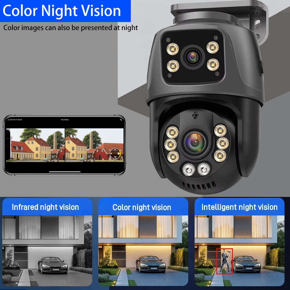 Kit de Cámara NVR PoE de Doble - Poe Security Camera 8Mp 4K reseña y precio