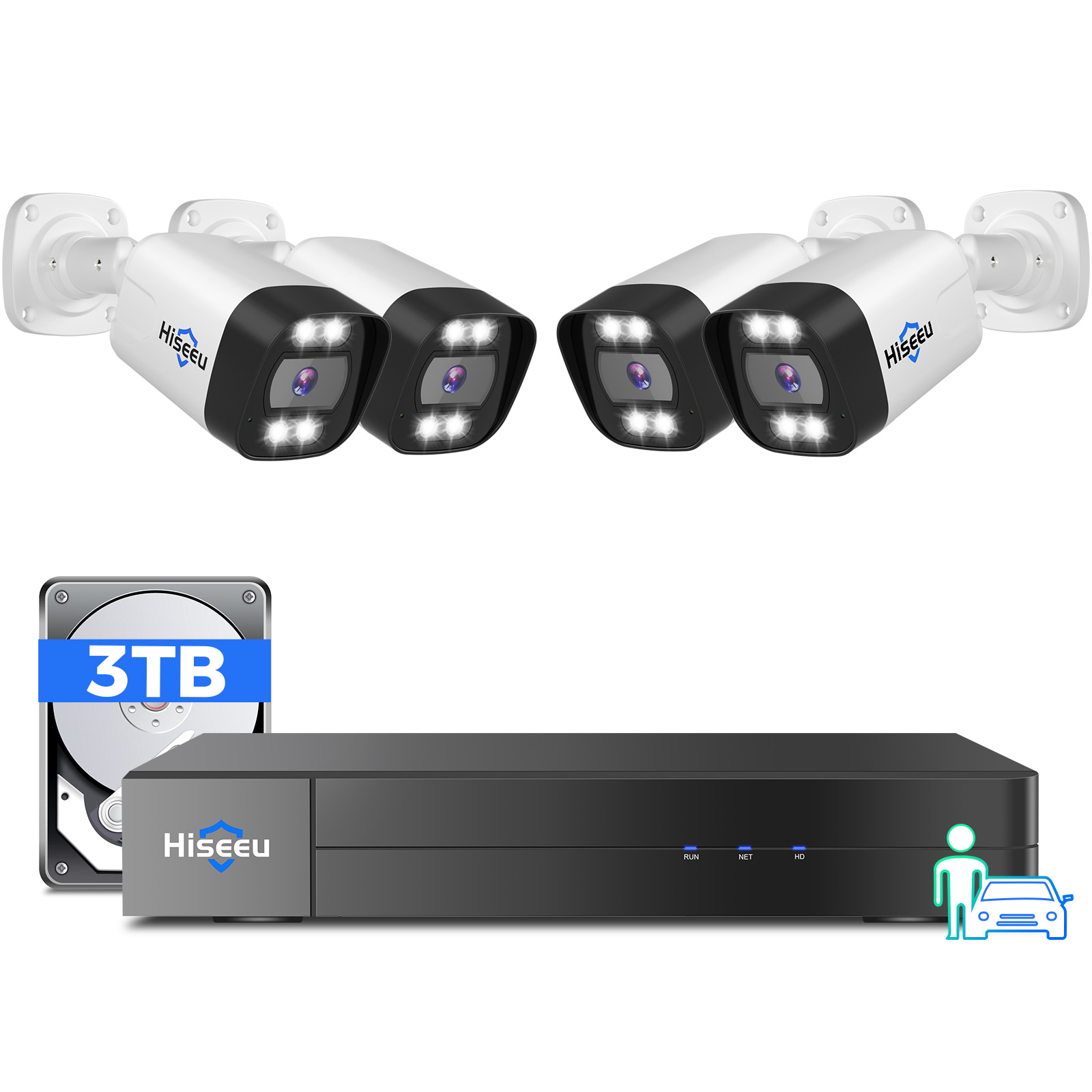 Sistema de seguridad CCTV con  - Cctv Nvr System 8 Channel 4K Poe reseña y precio