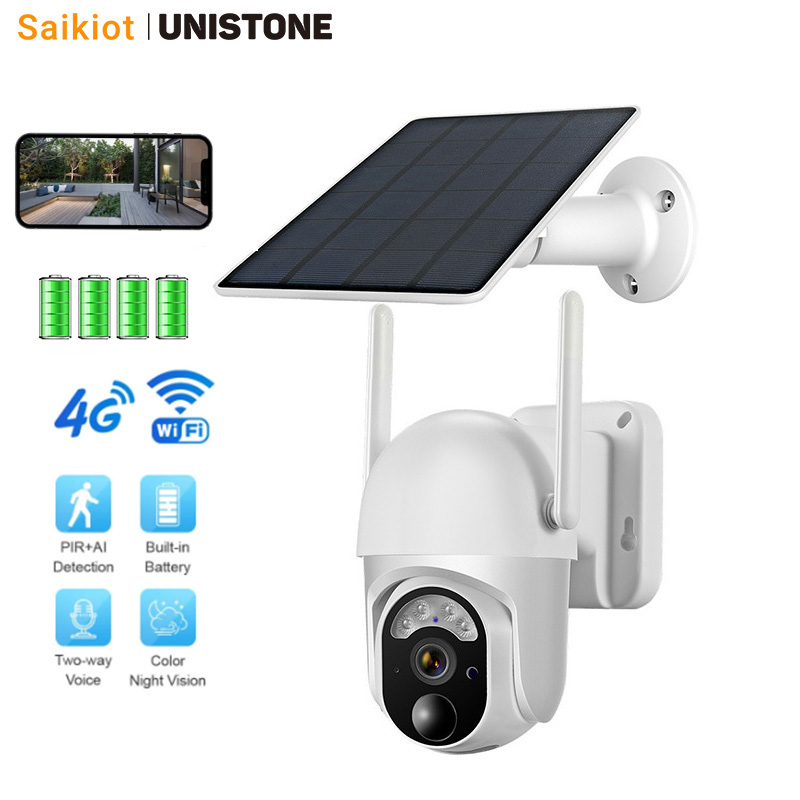Cámara Solar Saikiot 3MP 4G WI - Security Camera System Solar 4G reseña y precio