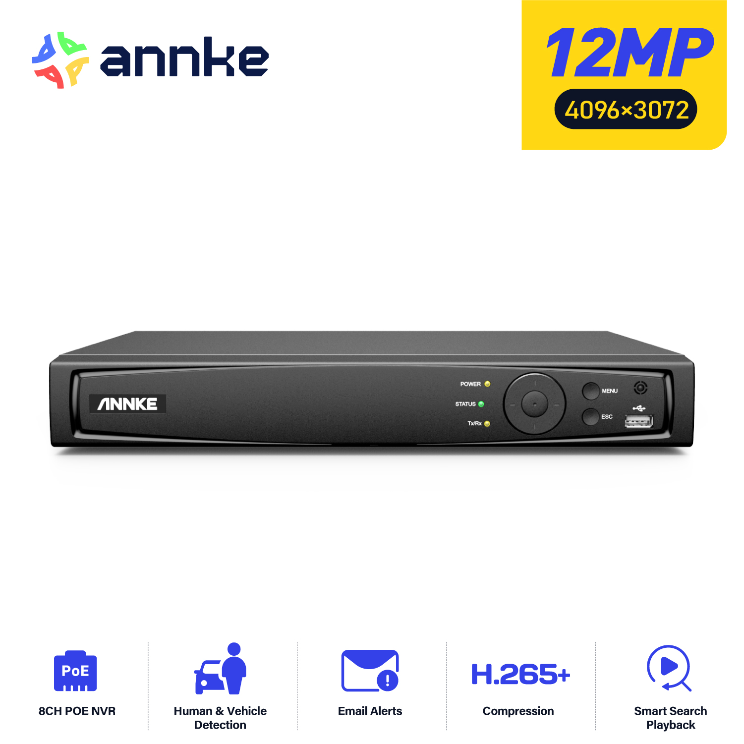 ANNKE 8CH 16CH 12MP grabadora  - Dahua Nvr 16 Channel reseña y precio