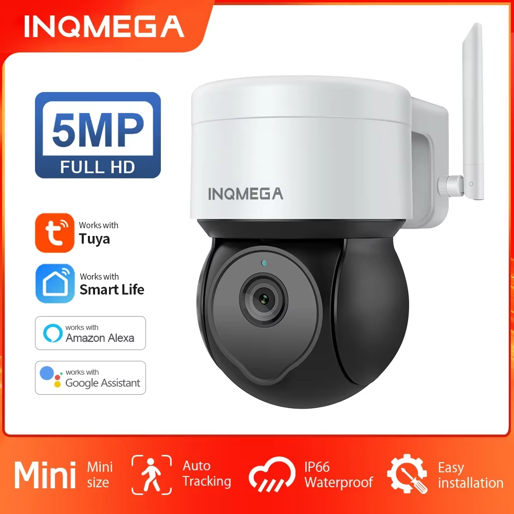 INQMEGA 5MP Tuya cámara PTZ pa - Cctv Camera System 8 Camera Wireless reseña y precio