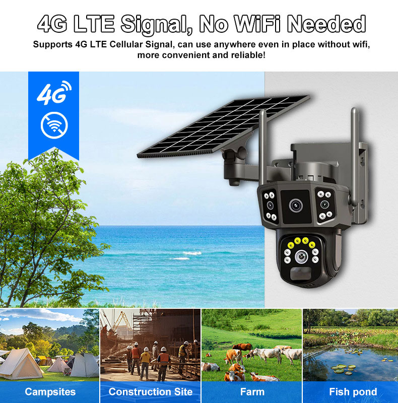 Cámara de Seguridad Exterior V - Security Camera System Solar 4G reseña y precio