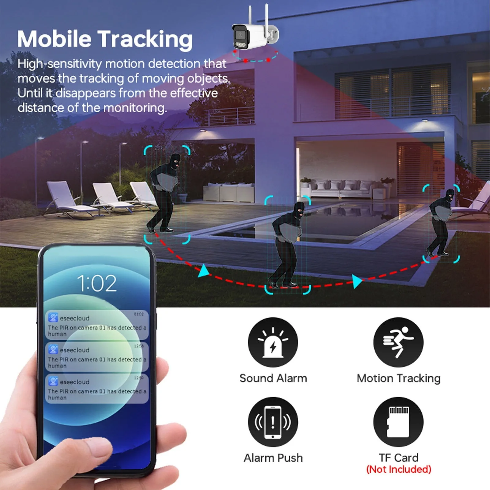 Tuya Wifi cámara IP inalámbric - Cctv Camera System 8 Camera Wireless reseña y precio