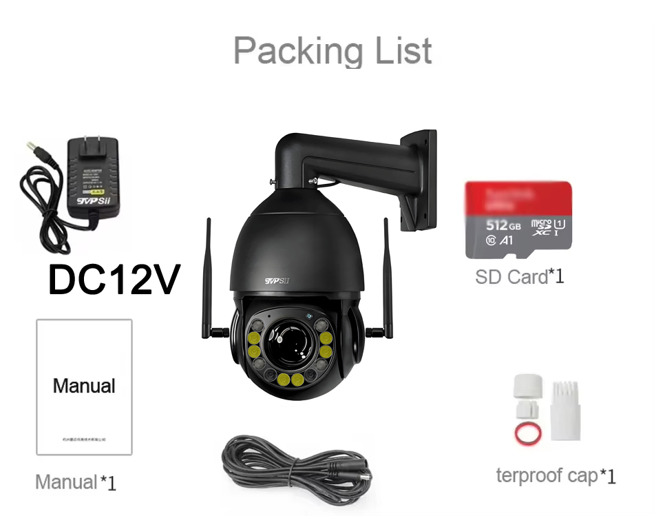 Camhi Max.512G Láser a Todo Co - Ip Camera 4K 8Mp Outdoor Ptz reseña y precio