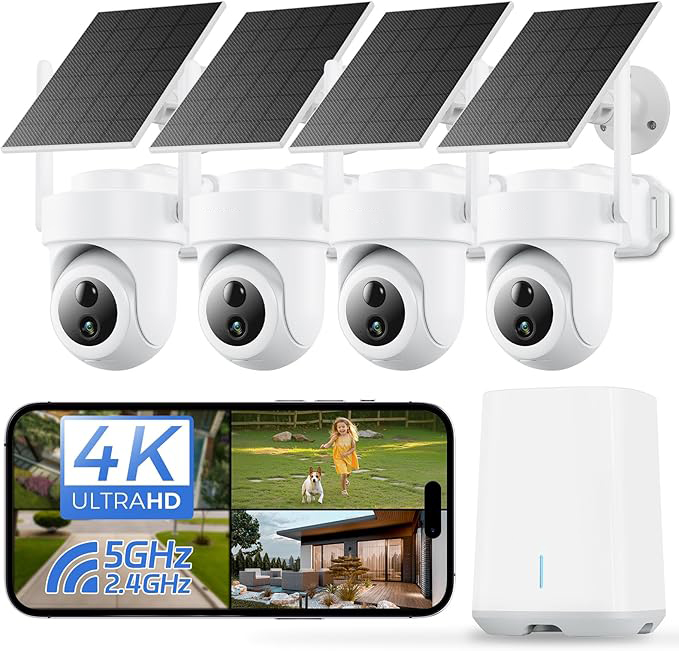Sistema de seguridad para el h - Security Camera System Solar 4G reseña y precio