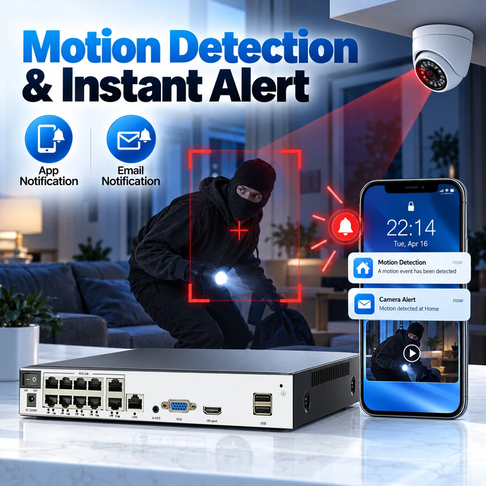 Grabador de vídeo en red (NVR) - Poe Security Camera 8Mp 4K reseña y precio