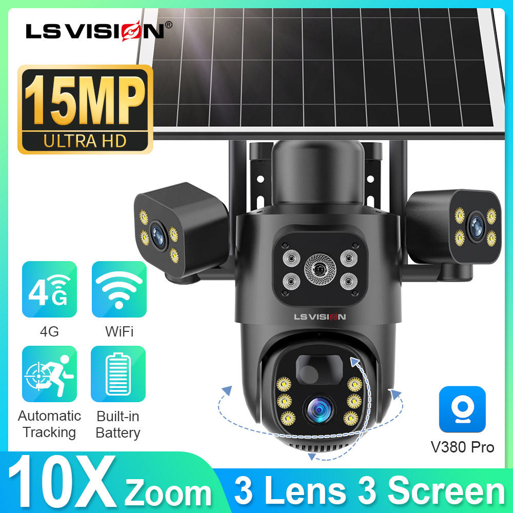 LS VISION 4G/WiFi cámara Solar - Security Camera System Solar 4G reseña y precio