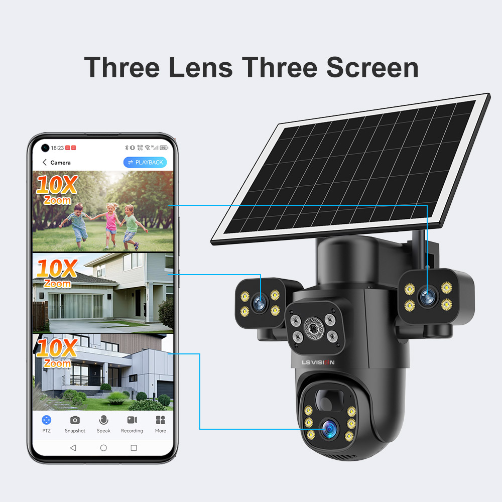 LS VISION 4G/WiFi cámara Solar - Security Camera System Solar 4G reseña y precio